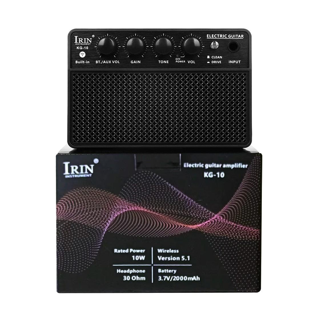 IRIN KG-10 Bluetooth Portable Amplifier 10W Mini Guitar Bass Amp  for Electric Guitar Bass Outdoor Use
