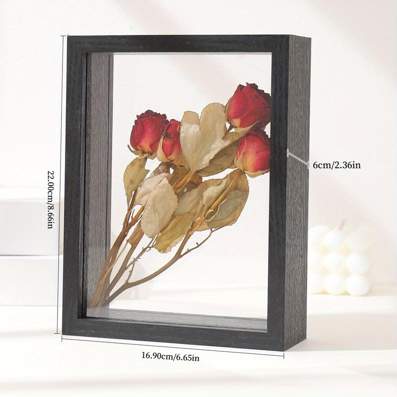3D Hollow Dried Flower Frame, DIY Wall Hanging Specimen Box, Rose Display Frame, Painting Frame, Storage Flower Frame, Valentine's Day Gift