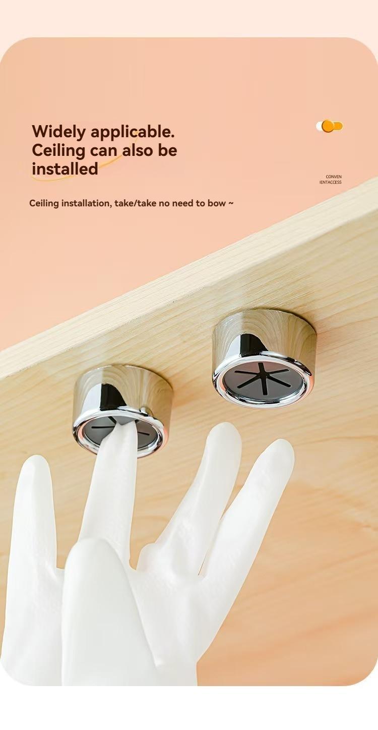 10pcs Strong Suction Cup Hooks, No Nail Trace Bathroom Kitchen Towel Bathrobe Hanger, Creative Wall Hanging Storage Organizer