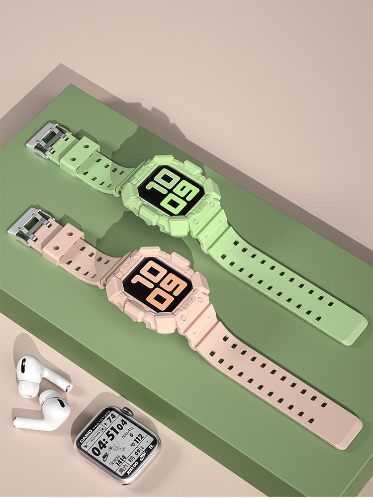 TPU Case + Strap 2-in-1 for Smart Watch, All-In-One Protective Band Cover (38-45mm) TPU Case + Strap 2-in-1 for Smart Watch, All-In-One Protective Band Cover (38-45mm)