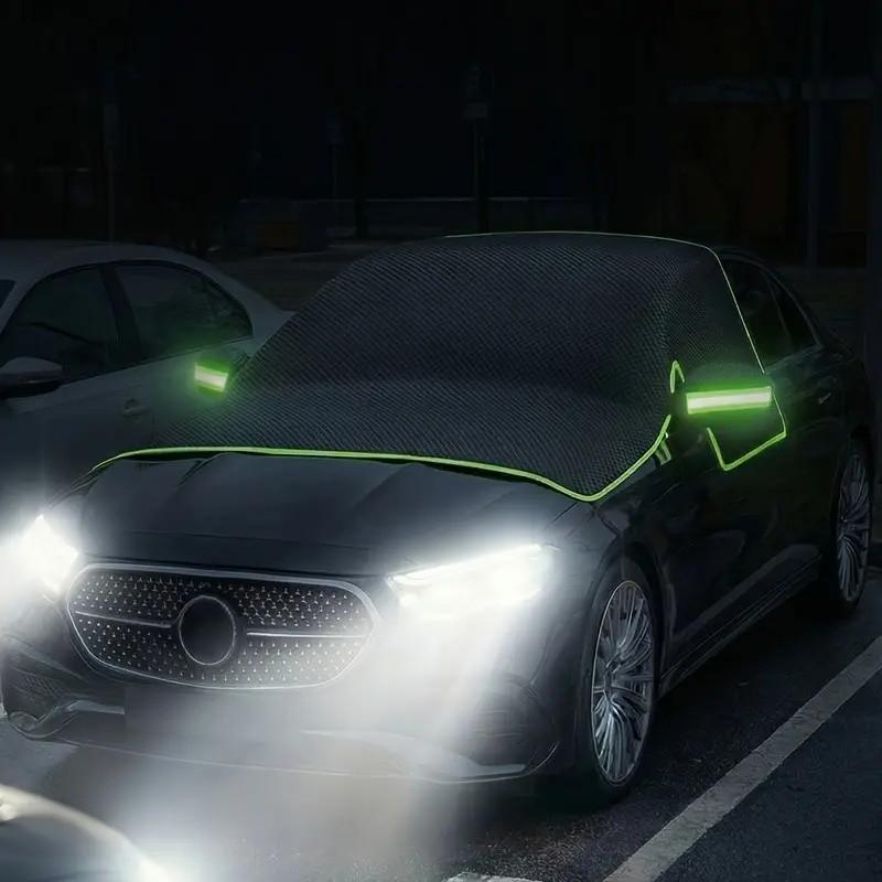 Car windshield sunshade panel, portable car sunshade, easy to install with reflective strips, strong sun protection, lightweight and durable, suitable for sedans/SUVs, car windshield sunshade covers, Car Sunshades For Windshield