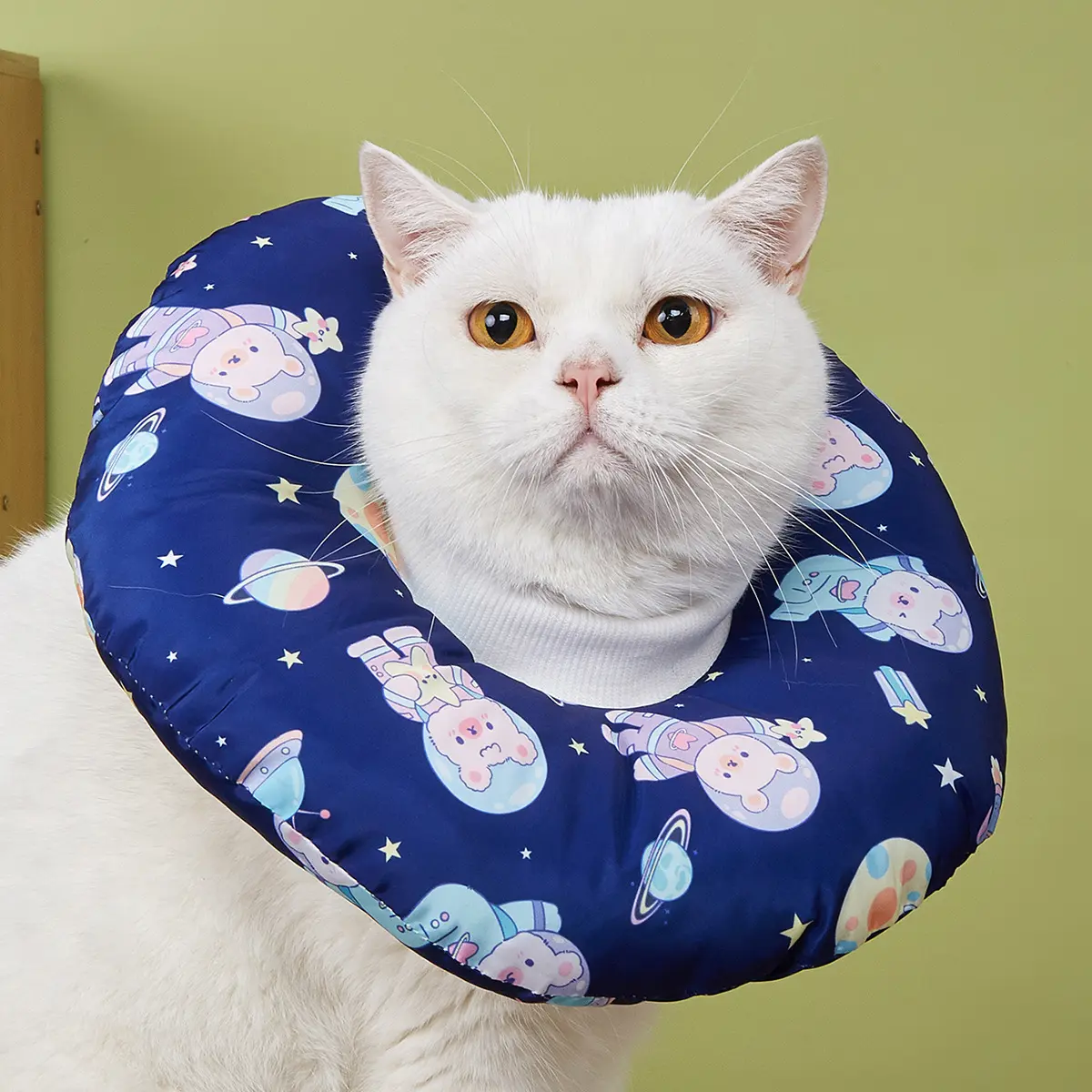 Manufacturer wholesale Elizabethan collar for cats, anti-licking and anti-biting soft collar, waterproof headgear, post-neutering restraint collar, pet supplies