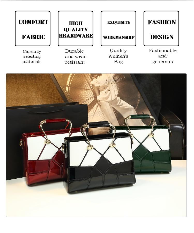 Fashion Women's Square Patchwork Bag, Classic Versatile Shoulder Bag, Casual Crossbody Handbag, Stylish Daily Use Accessory