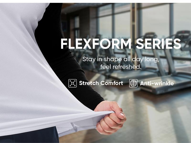 JMIERR Mens Long Sleeve Muscle T Shirts Casual V-Neck Longline Ribbed Tee Shirts