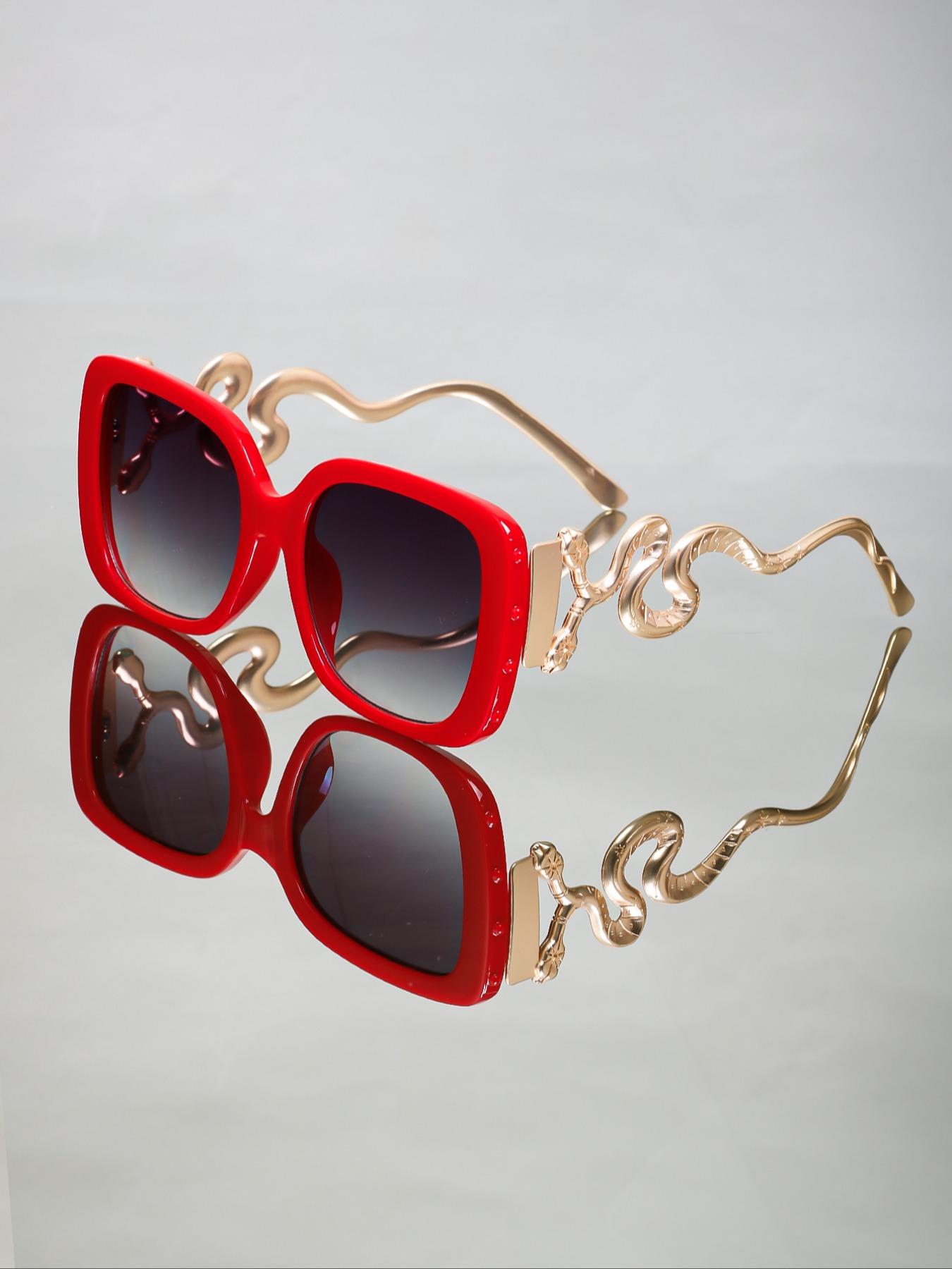 Punk Style Snake Design Sunglasses, Vintage Gothic Sunglasses for Everyday Use, Fashion Accessories for Outdoor Activities