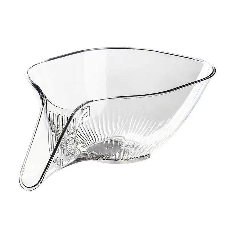 1pc Multi-functional Internet Celebrity Drain Basket, Kitchen Vegetable Washing Basket Multifunctional Vegetable Washing Basin, Washing Fruit Drain Basket, Creative Self-contained Water Drain Basin for Restaurant