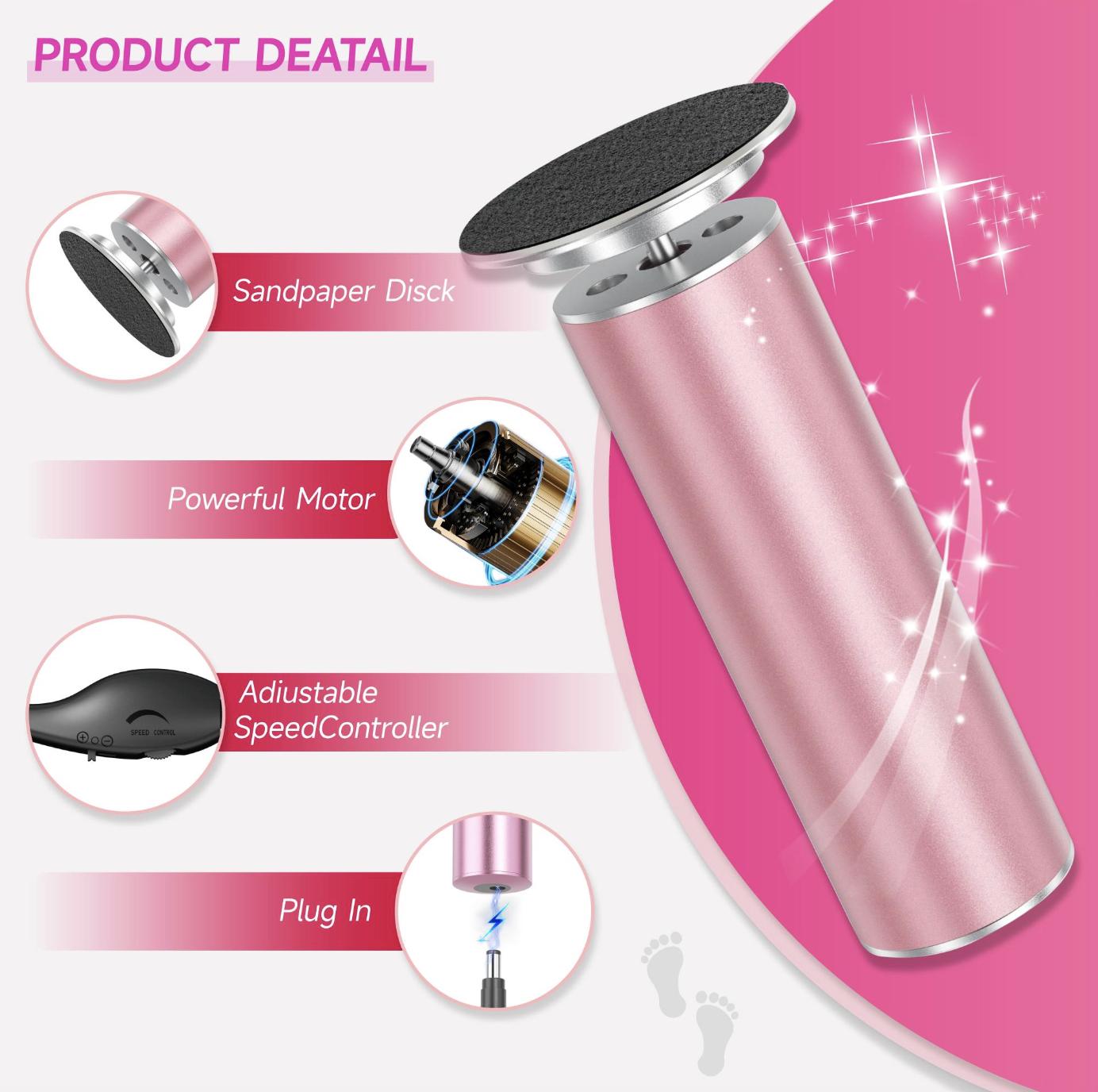 Lightweight Replacement Sandpaper Sheets, 60pcs/box Round Refillable Foot File Sandpaper for Electric Callus Remover, Pedicure Tool for Home, Pedicure Care Tool, Foot Care Product