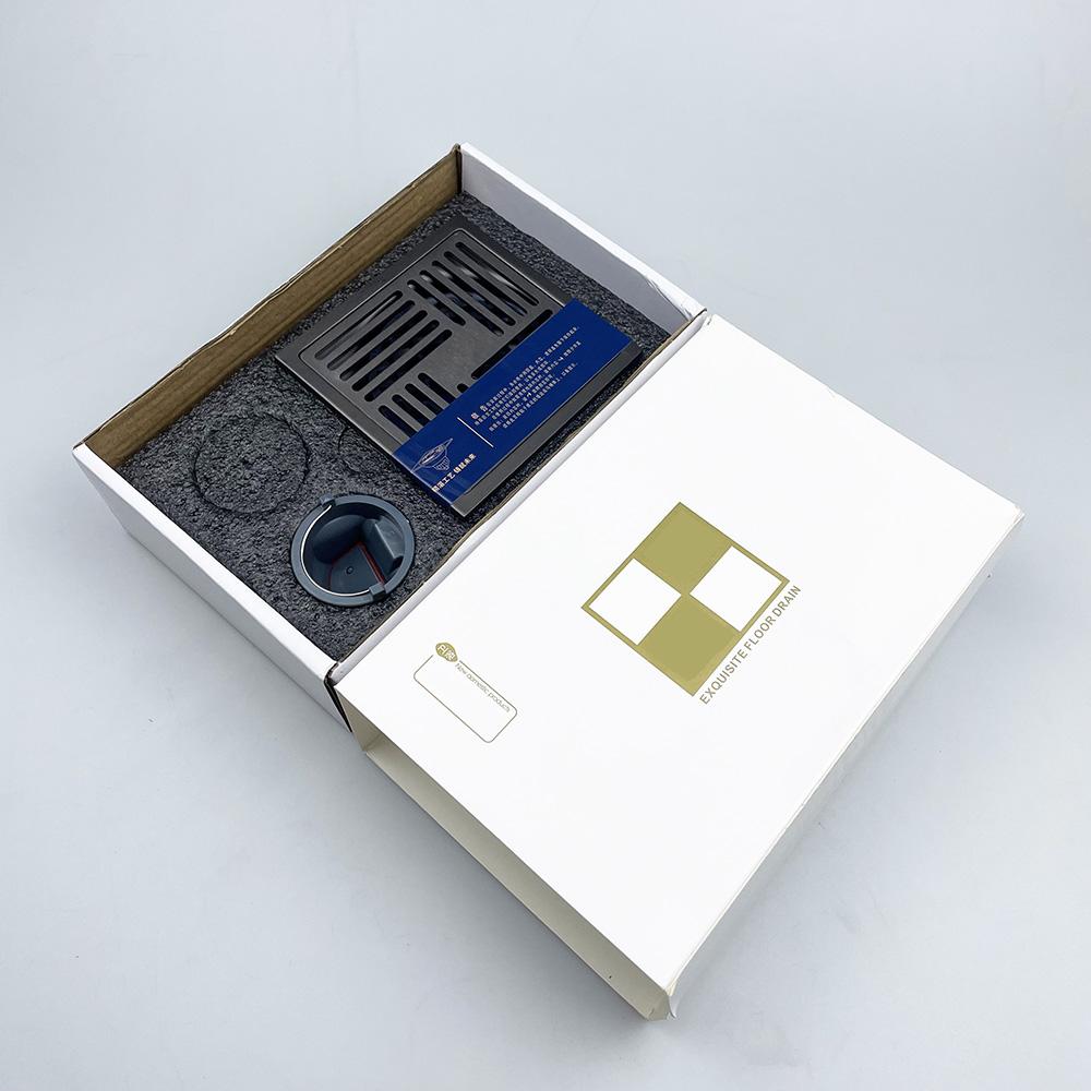 Stainless Steel Anti-Odor Drain Cover, Square Grate Bathroom Kitchen Sink Strainer, Long-Lasting Rust-Free, Dual Layered Design