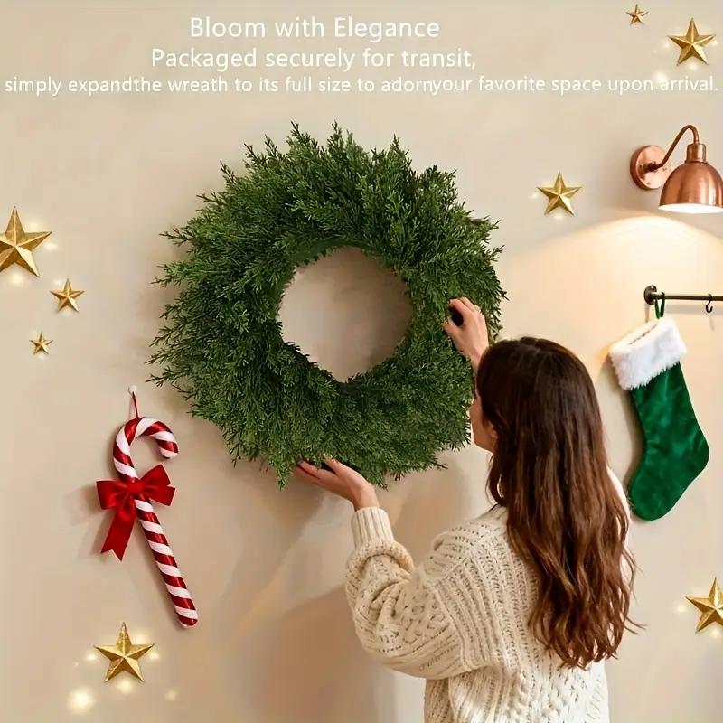 2pack Christmas Berry Pine Wreath, Artificial Norfolk Spruce, Indoor/outdoor Decoration, Perfect for Doors, Walls, Windows, Porches 2pack Christmas Berry Pine Wreath, Artificial Norfolk Spruce, Indoor/outdoor Decoration, Perfect for Doors, Walls, Windows, Porches