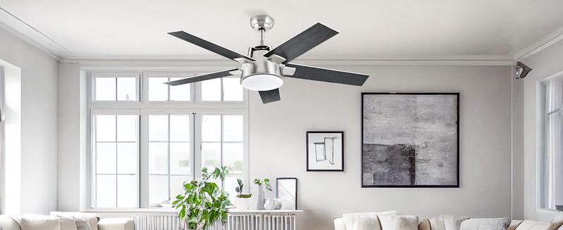 Yitahome 52'' Ceiling Fan with Light and Wall Switch Remote, Dimmable LED 3-Color Chandelier Lamp with Quiet Reversible Motor, for Bedroom, Living Room, Indoor, Outdoor