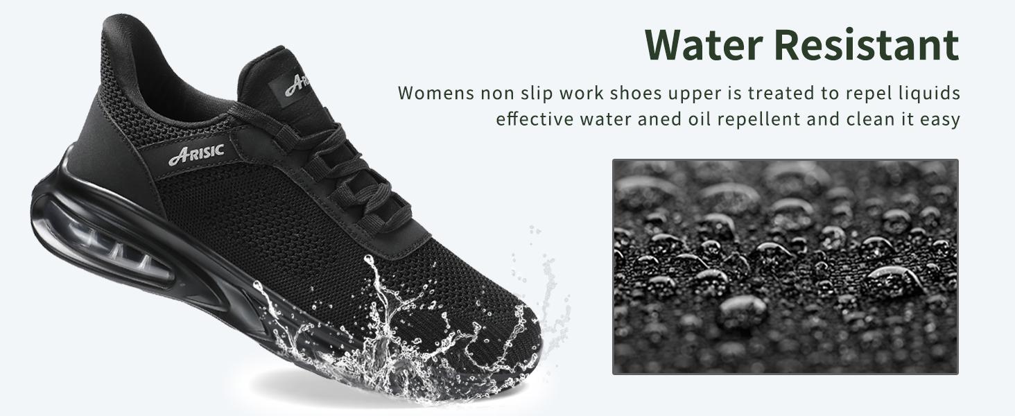 Non Slip Work Shoes for Men Waterproof Slip On Sneakers Comfortable Restaurant Kitchen Chef Slip Resistant Walking Shoes Hands Free Slip in Sneaker Men Footwear