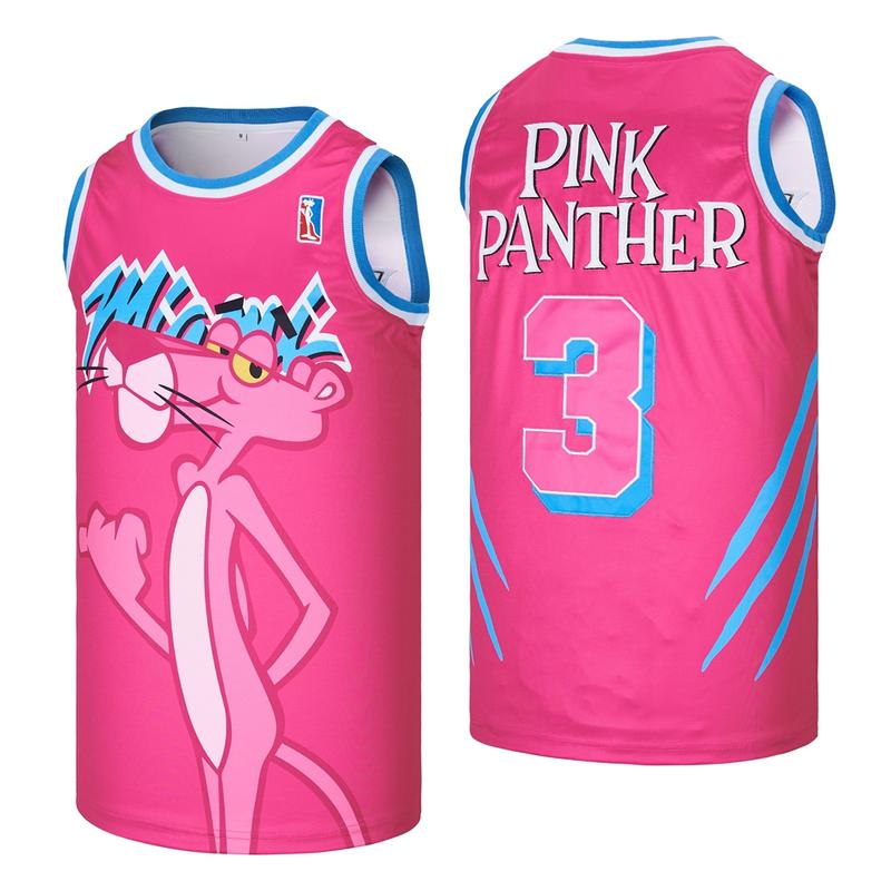 Men's #3 Panther Basketball Jersey,90s Hip Hop Clothing Fashion Fan Jersys for Party,Stitched S-2XL,Gift for Game Day