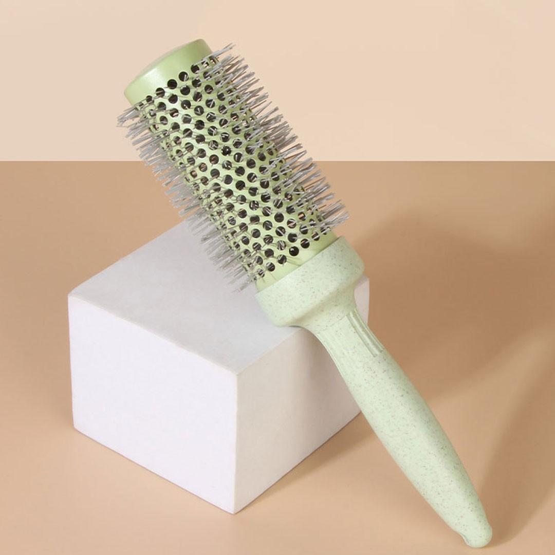 Ceramic Coated/Ionic Thermal Barrel, Anti-Static Heat-Resistant,Non-electronic, Self-Standing Round Quick Styling Brush, Great Blowout,Blowout Volume, Wave Styler