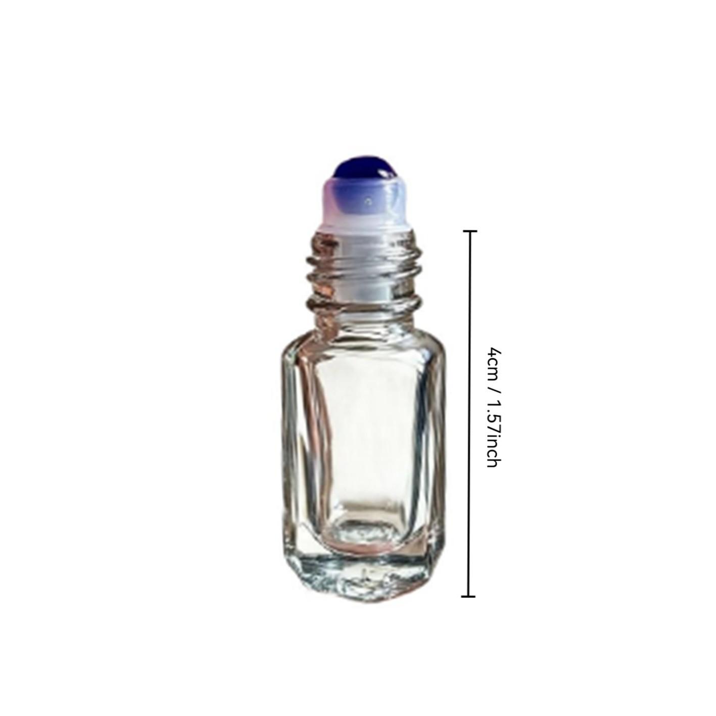 7-Piece Gemstone-Shaped Rollerball Bottles, Glass Essential Oil Containers, Aromatherapy, Travel-Friendly, Perfect Gift, DIY Perfume