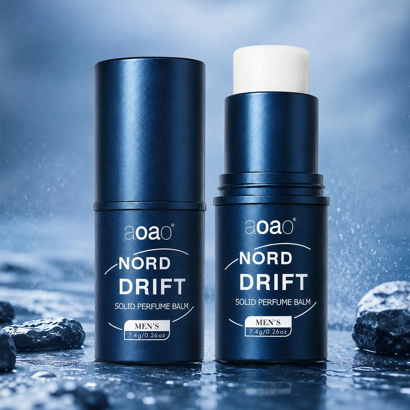 Nord Drift Solid Perfume Balm 7.4g, Fresh Fragrance for Men, Portable Pocket Size, Long-Lasting Scent, Ideal for Daily Use, Masculine Fragrance