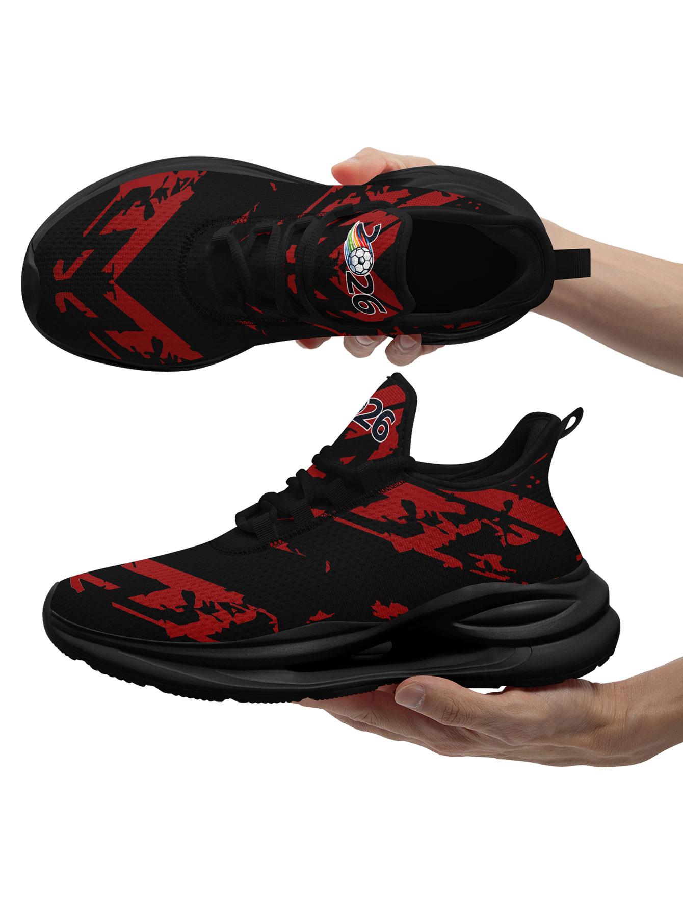 Men's SUI 2026 Distressed Graffiti Edition Slip On Running Shoes, Breathable Comfortable Athletic Sneakers, Casual  Shoes