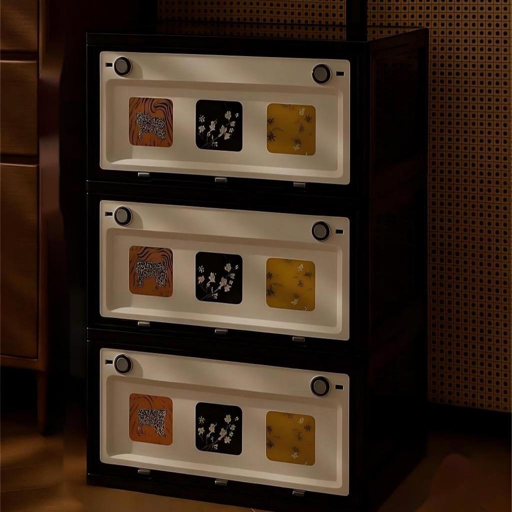 Modular Foldable Storage  | Stackable Design & Dustproof Lid | For Bedroom, Closet & Small Spaces | Dustproof Storage Box