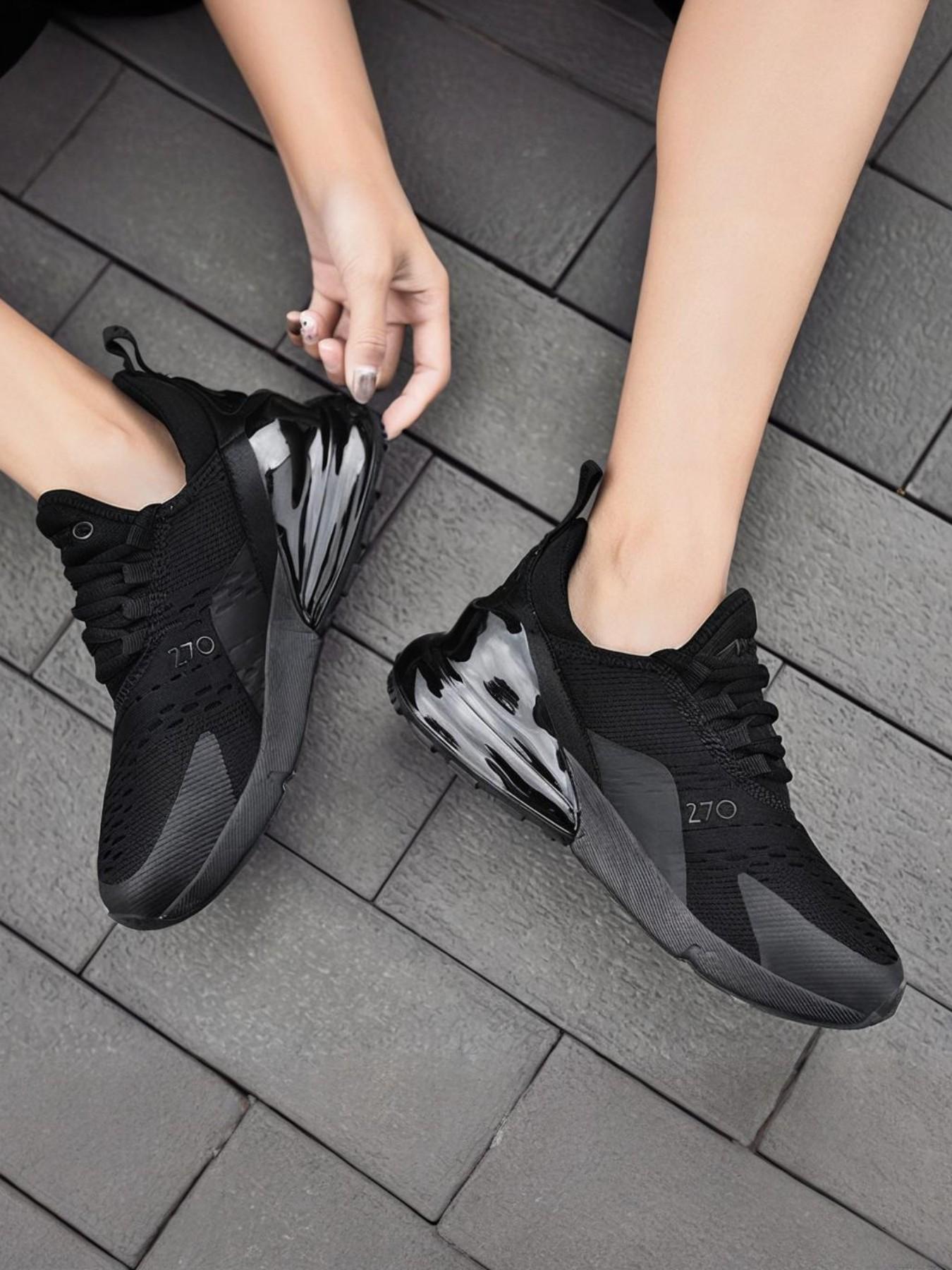 Men's Couple Sport Shoes New Breathable Lightweight Casual Sneakers Air Cushion Soft Sole Shock Absorption Odor Resistant Running Shoes