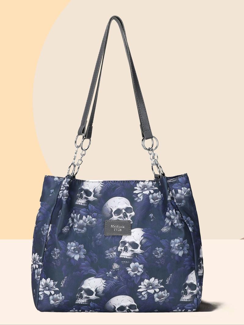 Women's Random Leopard Print Casual Shoulder Bag, Style Large Capacity Tote Bag for Work & Daily Used, Personalized Trendy All-match Underarm Bag