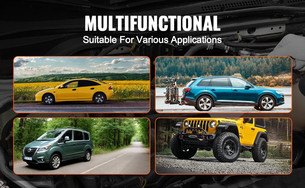 VEVOR 10-Piece Axle Spindle Thread Chaser Set, Metric M20 M22 M24 and UNF 13/16 3/4 Thread Restorer Tool, Rethreading Tool Kit with Extension Bar, Hex Wrench, Storage Case, for Damaged Axle Spindles