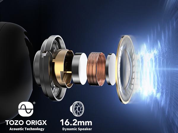 TOZO OpenReal Open Ear Headphones Bluetooth 5.3 Air Conduction Wireless Headphones Sport Earbuds with Premium Sound Audio Connection wireless earphone open-ear headphone FathersDayGift