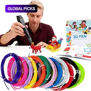 3D Printing Pen 06s, Easy Operation, No Clogging, Uniform Extrusion, 3 Speed Settings, 12 Colors Pla Material, Good Gift, Color Box Packaging
