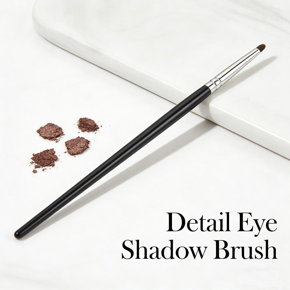 Detail Eye Shadow Brush, Makeup Brush for Smudge Eyeliner, Horse Hair Round Head, Precise Eyeshadow Makeup Tool, 1pcs