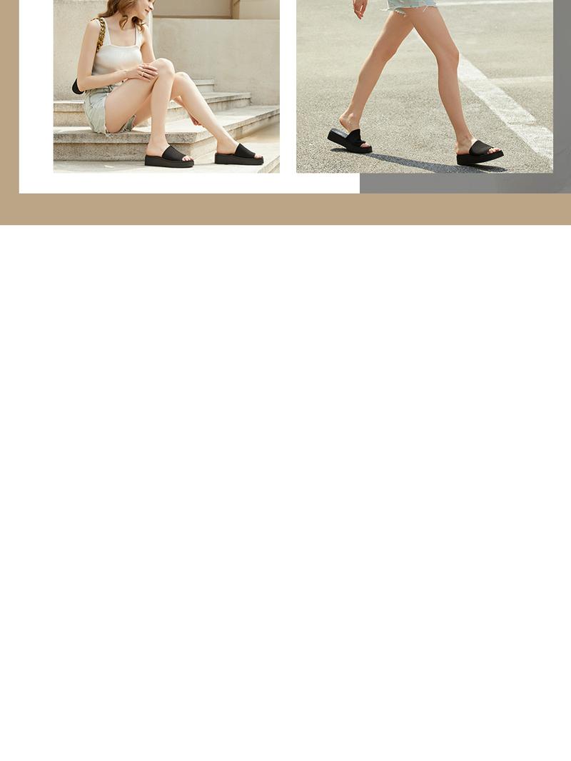 Athlefit Women's Slip On Platform Sandals Comfortable Open Toe Flatform Chunky Sandals Walking Shoes Girl Footwear Summer