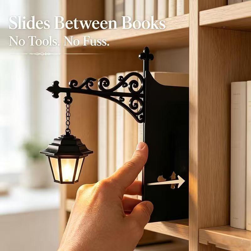 Library Lantern Decorative Bookshelf Light, Mini Hanging Bookshelf Lamp, Bookshelf Illumination, Warm LED Nightlight, Reading Corner Decoration, Halloween Decor