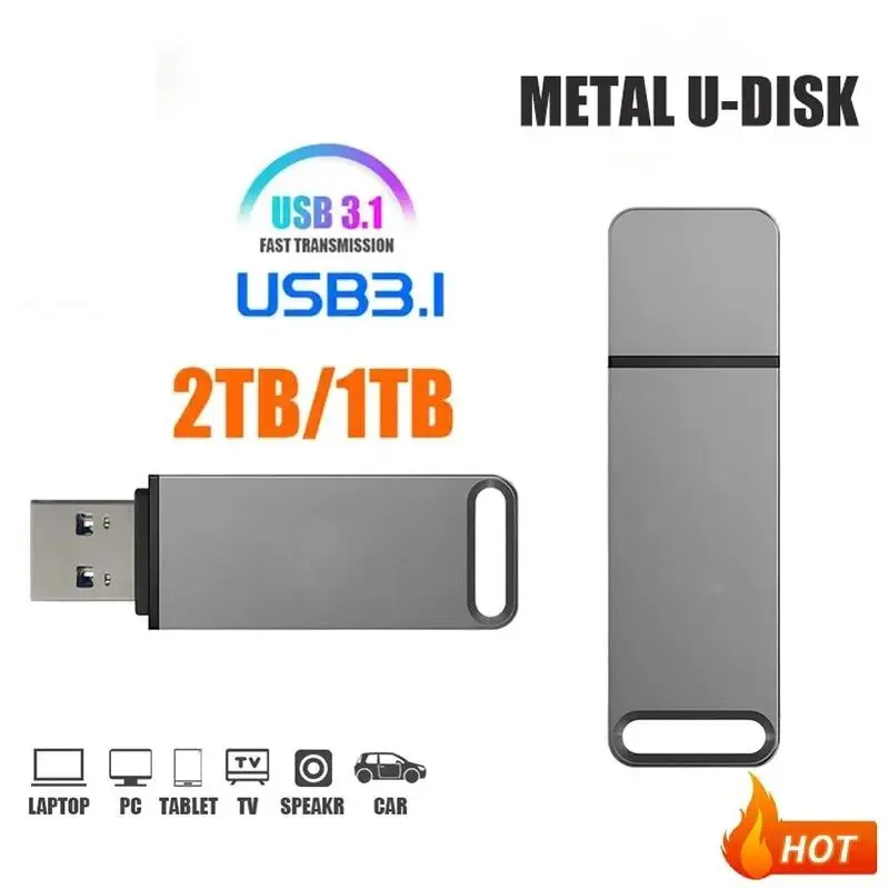 Original 2TB USB 3.1 Flash Drive High-Speed Pen Drive 1TB Metal Waterproof Type-C USB Memory For Computer Storage Devices