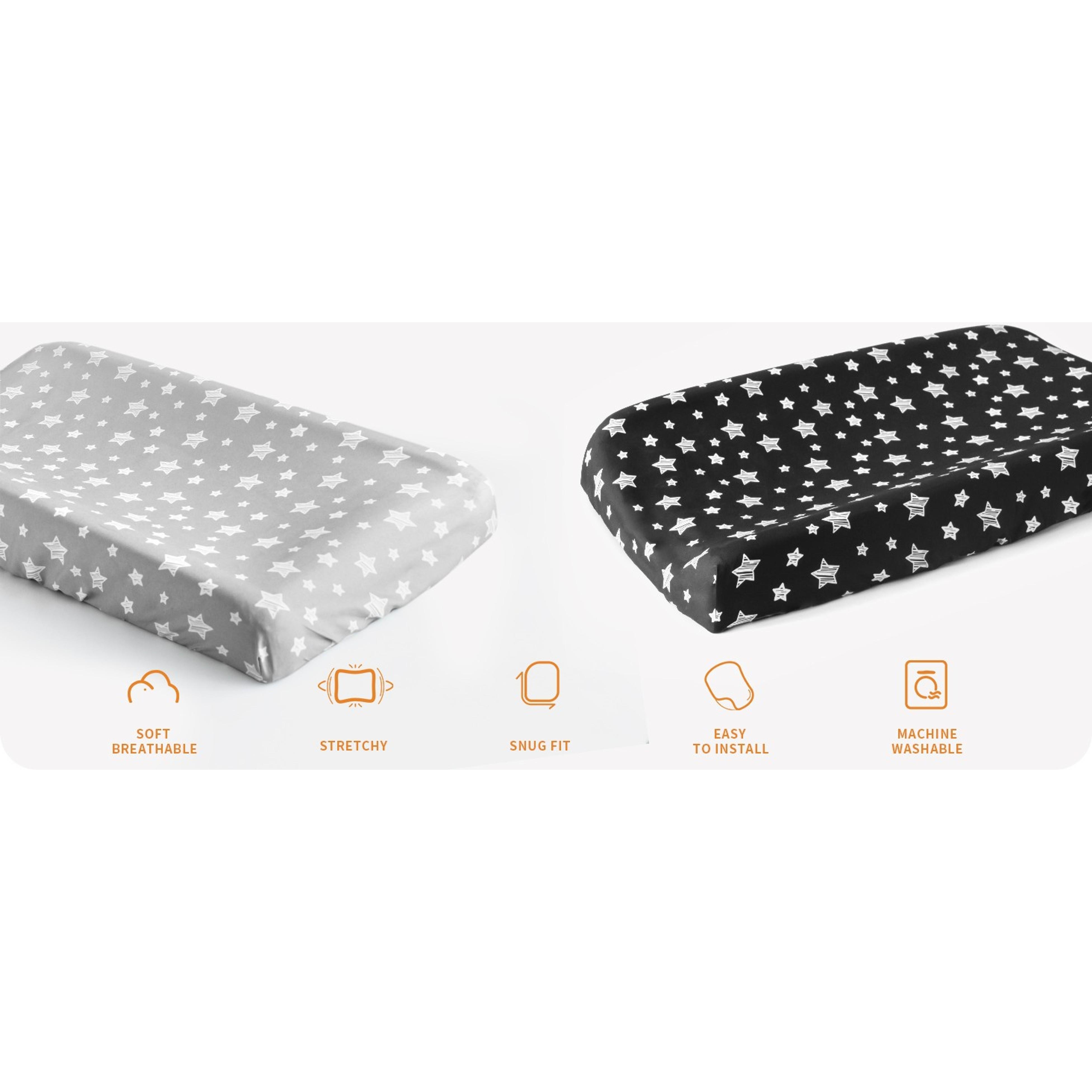 Soft Unisex Changing Pad Cover for Boys and Girls, Diaper Changing Table SheetGift