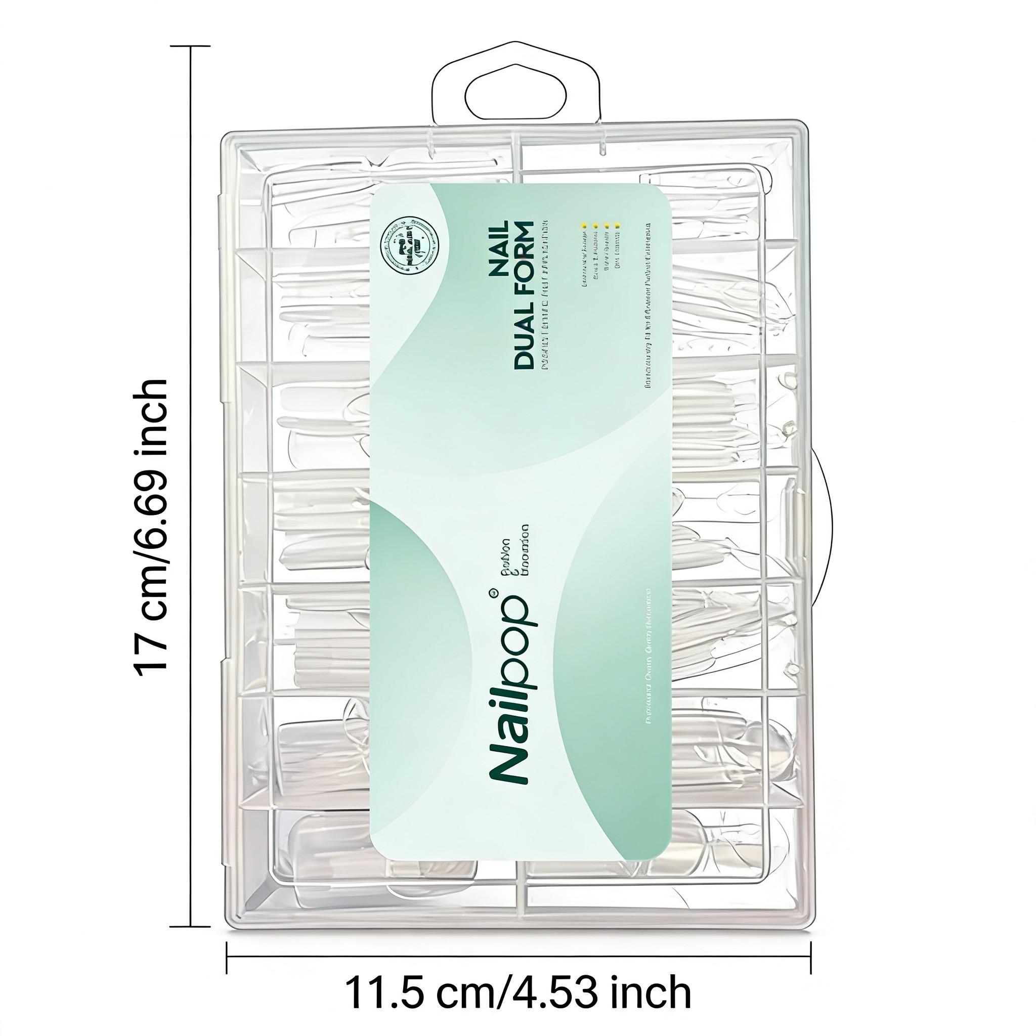 140Pcs French Dual Forms C-Curve Ultra-Thin Transparent Shaping For Salon & Home Use