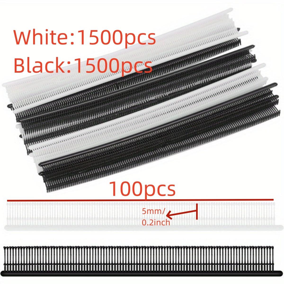 and Nylon Rivets, 1500pcs Mixed Pack, Mini Sewing Label Gun Fasteners, Anti-Slip, Adjustable Pants Length, Clothing Tags Hooks