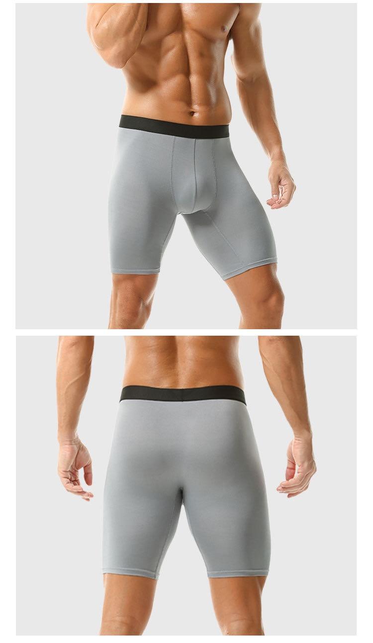 6 Pack Men’s Long Leg Boxer Briefs M-5xl, No Chafing and Breathable Sport Athletic Underwear, Quick Dry for Gym & Daily Use