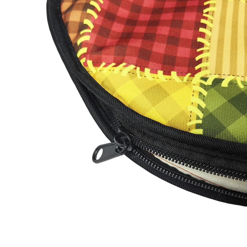 Mexican Thickened Corn Tortilla Insulation Bag, Pure Cotton Round Heat Resistant, Ideal for Mexican Cuisine, Durable & Reusable