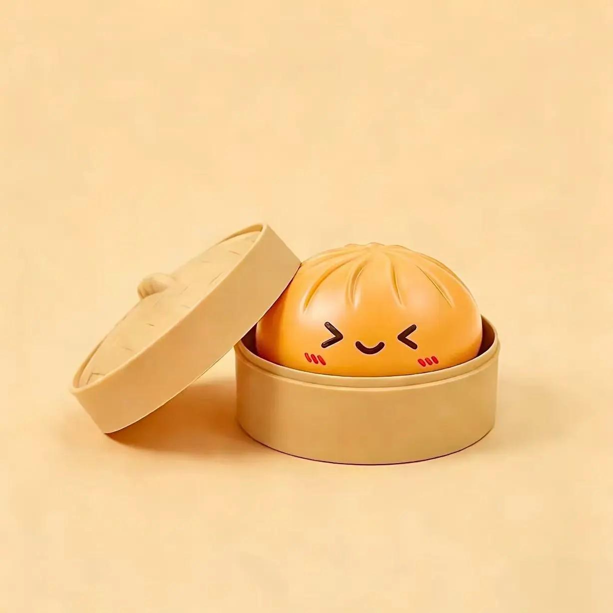 Expressive Big Dumpling Soft Toy Blind Box Mysecret Bun Stress Relief, Soft Tpr Material, Surprise Open, Perfect Gift for Kids, Squishies