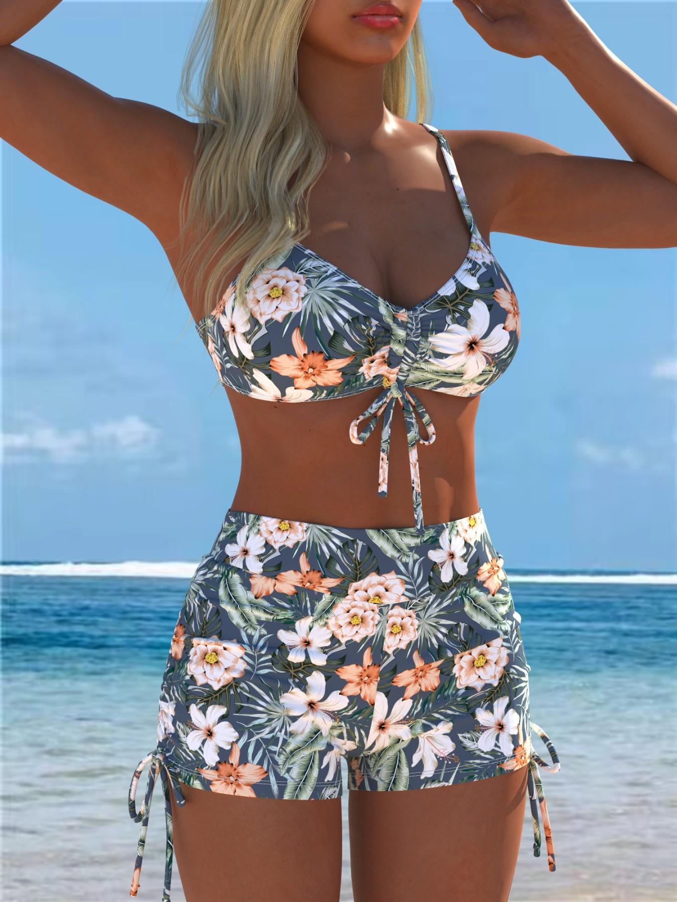 Women's Fashion Split Bikini, Stylish Two-Piece Swimsuit, Perfect for Beach & Pool, Trendy Summer Swimwear, Comfortable & Chic Design