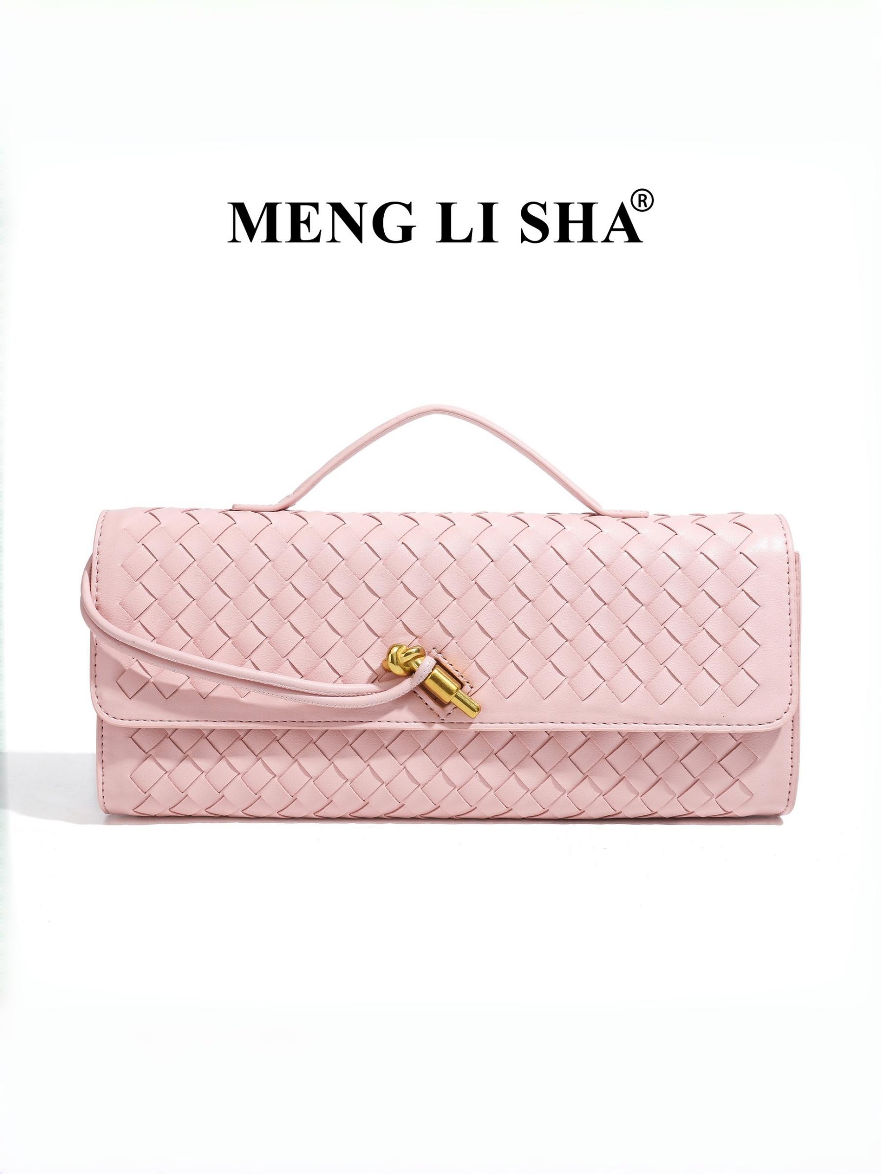 Elegant Braided Shoulder Bag, Unique High-End Horizontal Handbag, Evening Party Crossbody, Versatile Fashionable Purse, Stylish and Refined