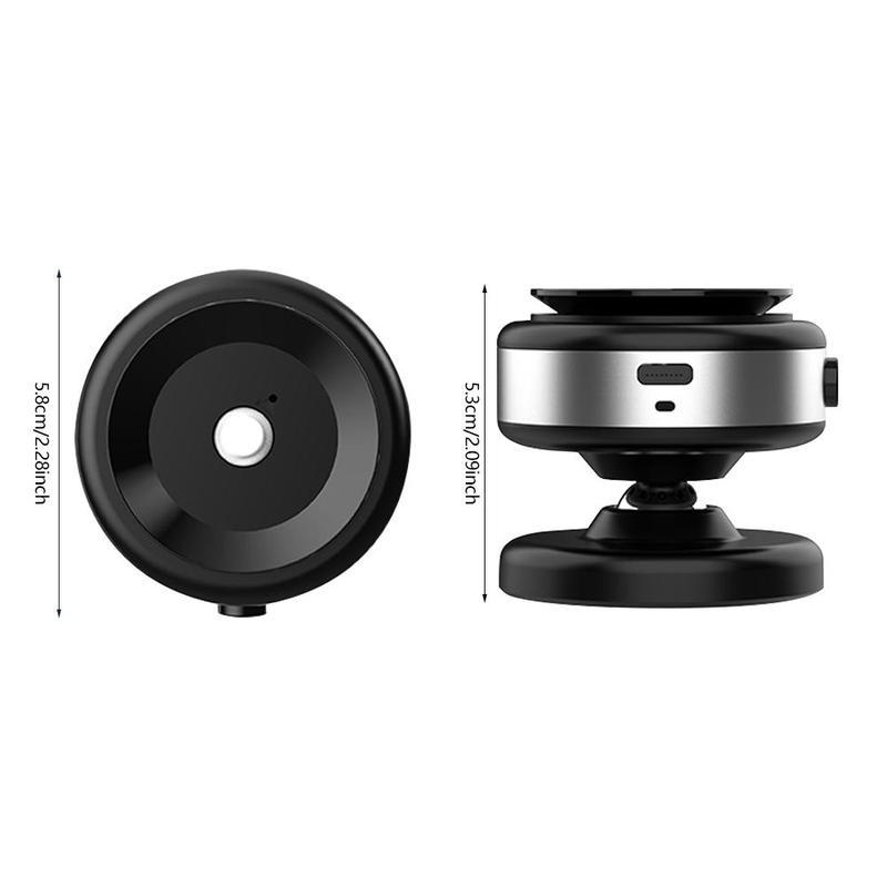 360° Rotatable Magnetic Car Phone Holder, Car Navigation Holder,Vacuum Glass Mirror Adsorption Magnetic Suction Cup Car Phone Mount,Car Mount One-Click Disassembly for Glass, Screens, Wall Tiles, Most Surfaces (Black/Silver), Christmas Gift