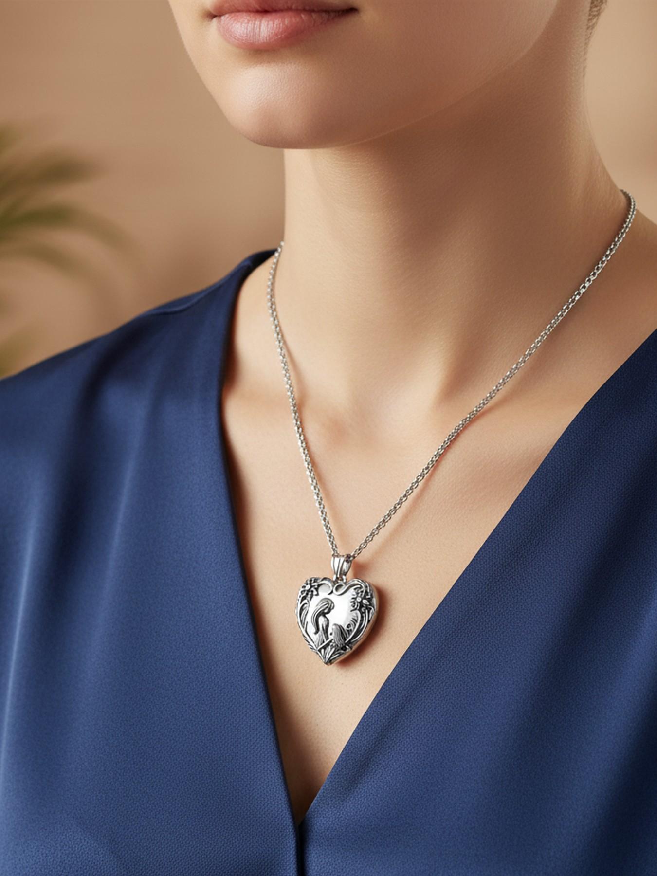 Personalized Mom and Daughter Heart Box Necklace, Customizable Photo Jewelry Gift Set, Mother's Day Christmas Birthday Present