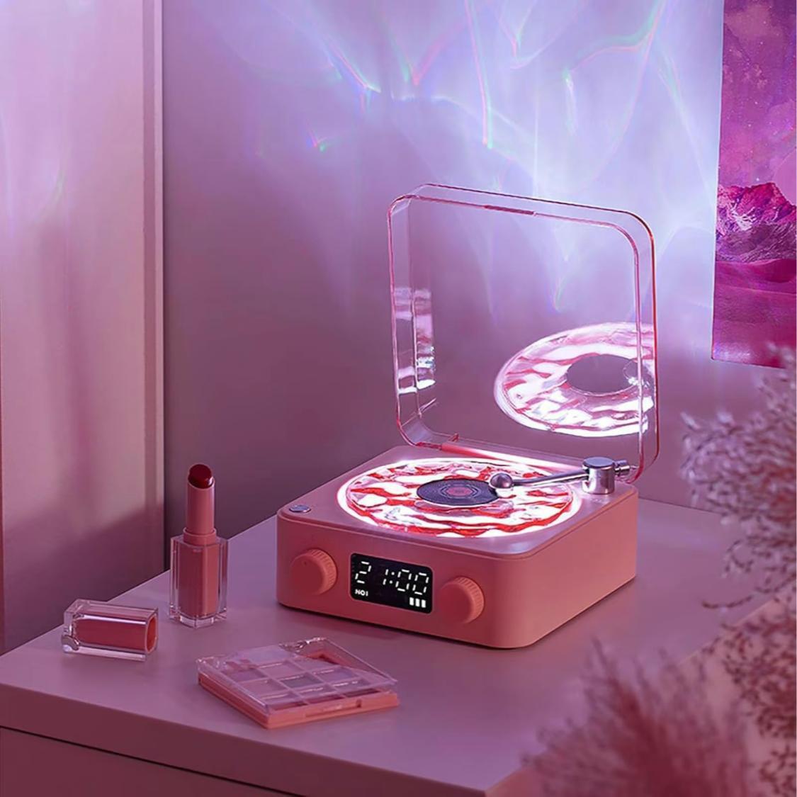 Wireless Speaker, White noise speaker, Multifunctional Desktop Speaker with USB Port & AUX Input, Speaker with Environment Light Adjustment Modes, Decorative, Gifts