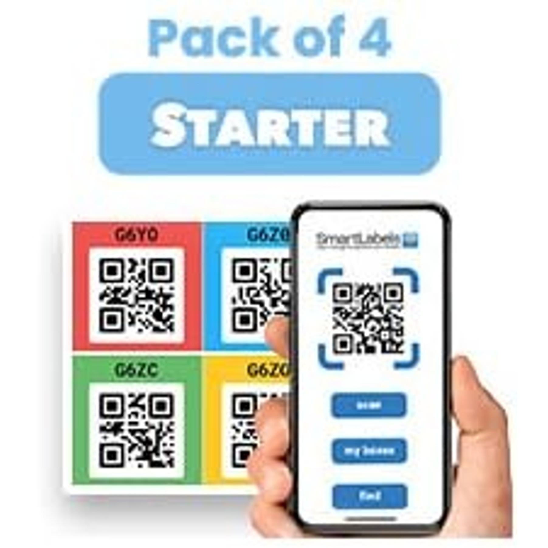 QR Code Stickers with AI Photo Analysis App - Auto-Creates Item Descriptions - No Typing - Made in USA - QR Code Labels for Storage & Inventory Tracking, Organization & Moving, 48 PackGift