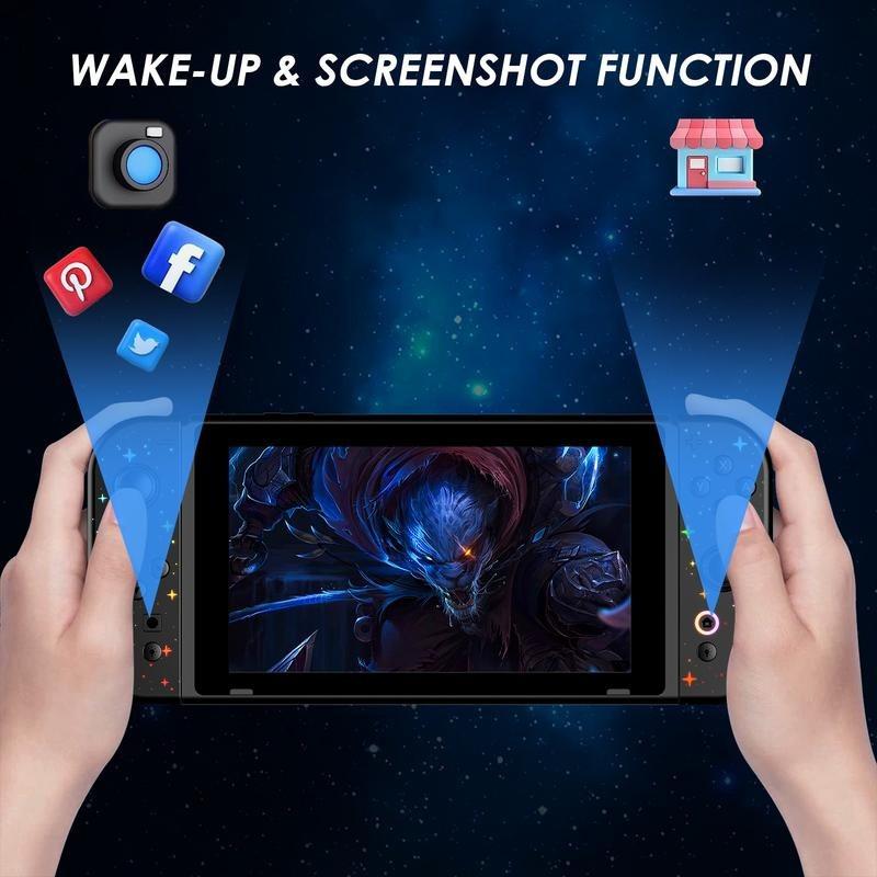 Wireless Game Controller Left Right Dual Vibration Action Control Screenshot Wake Up Function Compatible with Switch & Switch 2 Bluetooth-compatible Connection
