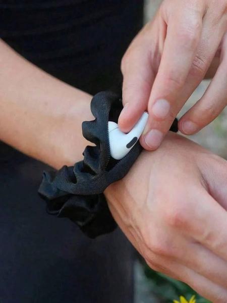 Multifunctional Hair Tie Storage Bag, Portable Zipper Design, Large Capacity Polyester for Keys Cash Earphones, Home Travel Use, Storage Pouch