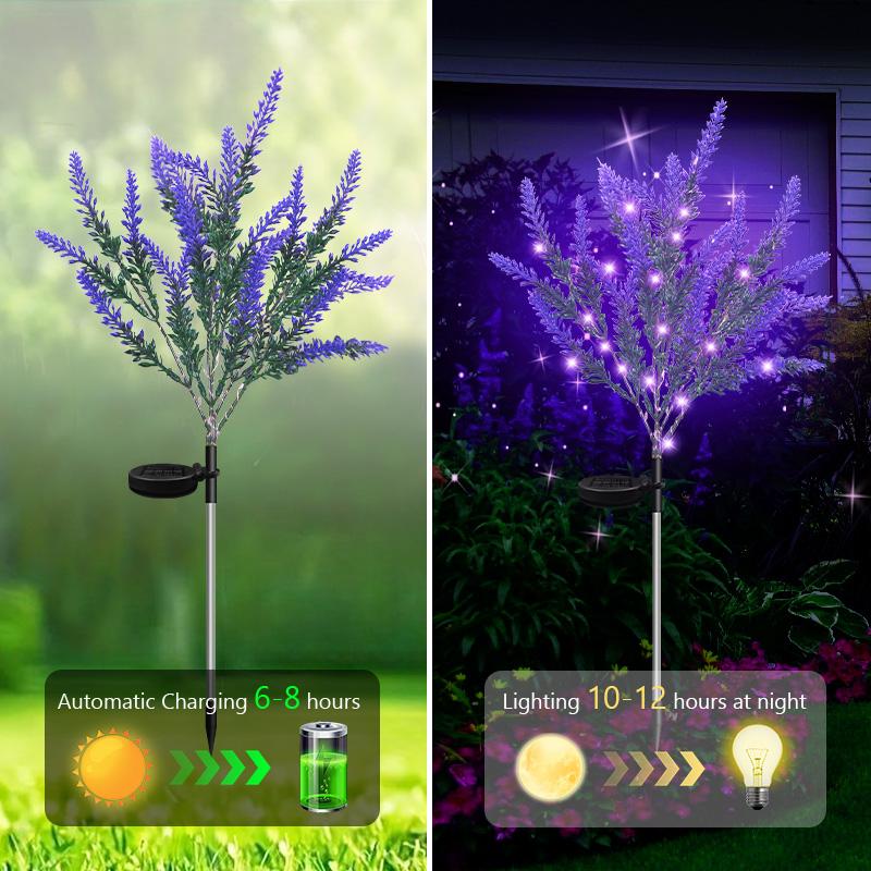 Solar Powered Lavender LED Landscape Light, Ipx4 Waterproof, No Ground Plug Needed, Outdoor Garden Decoration, Home Patio Ambiance, Garden Lighting, Garden Decor Lights, Solar Decorative Lights Solar Powered Lavender LED Landscape Light, Ipx4 Waterproof, No Ground Plug Needed, Outdoor Garden Decoration, Home Patio Ambiance, Garden Lighting, Garden Decor Lights, Solar Decorative Lights