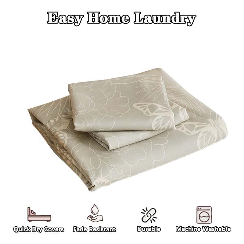 3-piece fashion fresh butterfly bedding set, soft, comfortable and breathable.Suitable for bedrooms, guest rooms, schools and dormitories.Includes 1 duvet cover and 2 pillowcases (without filling).