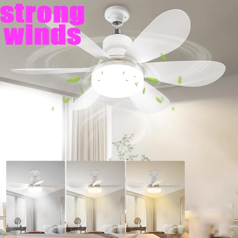 1pc Ceiling Fan Light with Remote Control, Dimmable LED Ceiling Fan with Remote Control, Adjustable Wind Speed, 3-Color Temperature (Cool, Warm, Natural), suitable for bedrooms, kitchens, and living rooms, and is dimmable, Dimmable Warm White