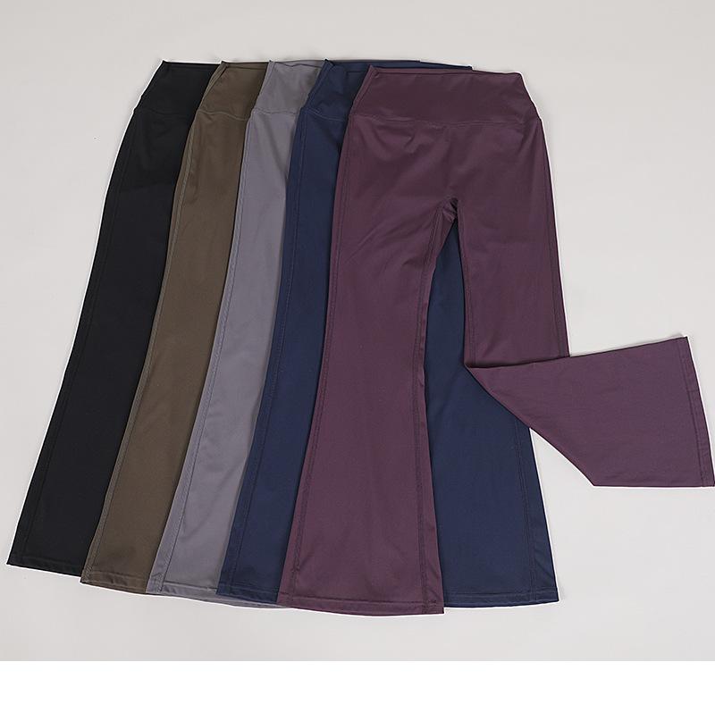 Slimming flared yoga pants, high-waisted butt-lifting wide-leg pants for outdoor fitness, Pilates, and body shaping