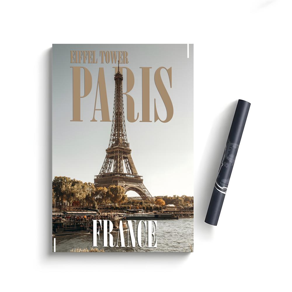 E-Eiffel Tower Poster Bedroom Home Decor Art Poster Perfect Gift for Family and Friends