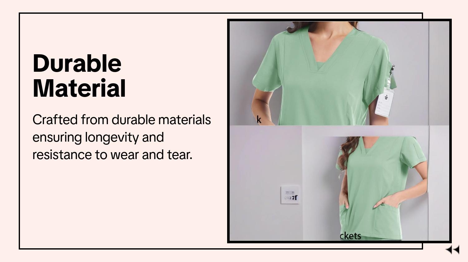 Summer High Elastic Breathable Polyester V-Neck Multi-Pocket Medical Workwear Scrubs Uniform Suit Uniforms Set, Simple Solid Short Sleeve, Suitable for Nurses, Dentists, Spa, Beauty Salons
